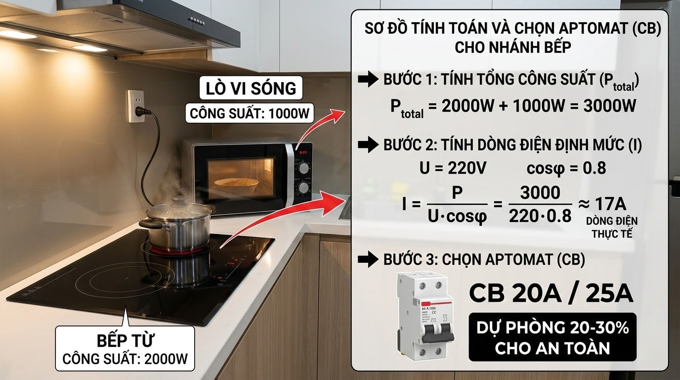 Đối với hệ thống điện 1 pha