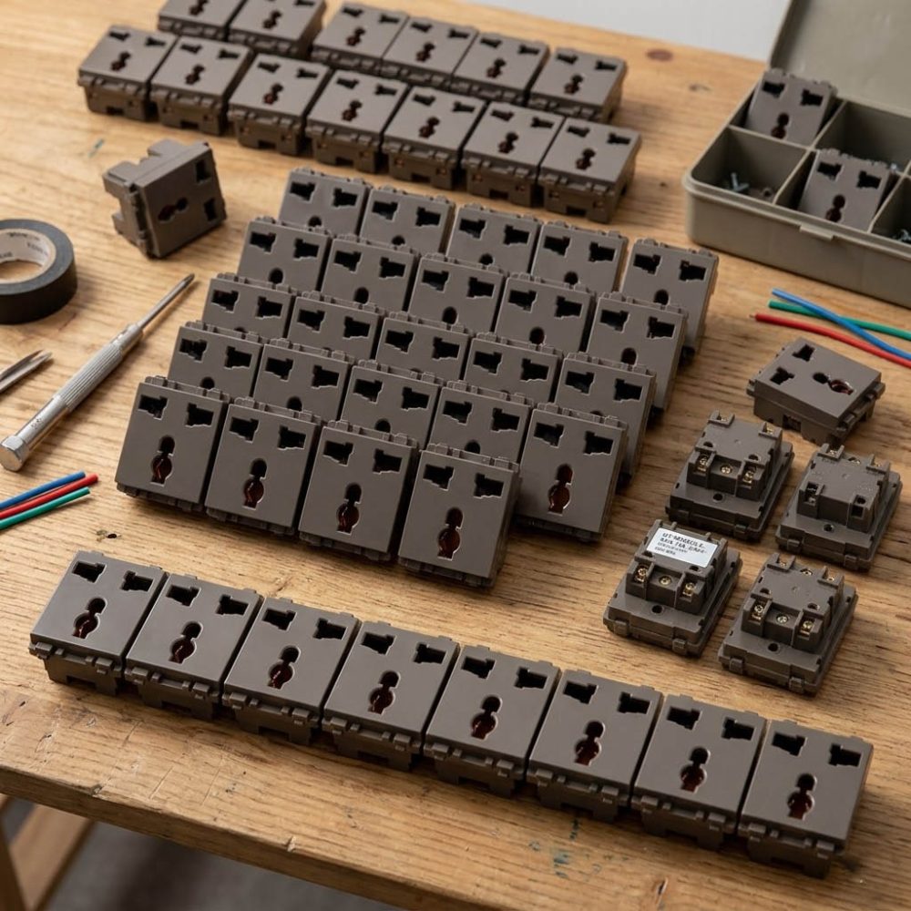 Ổ cắm DKCC UAM M chờ lắp đặt