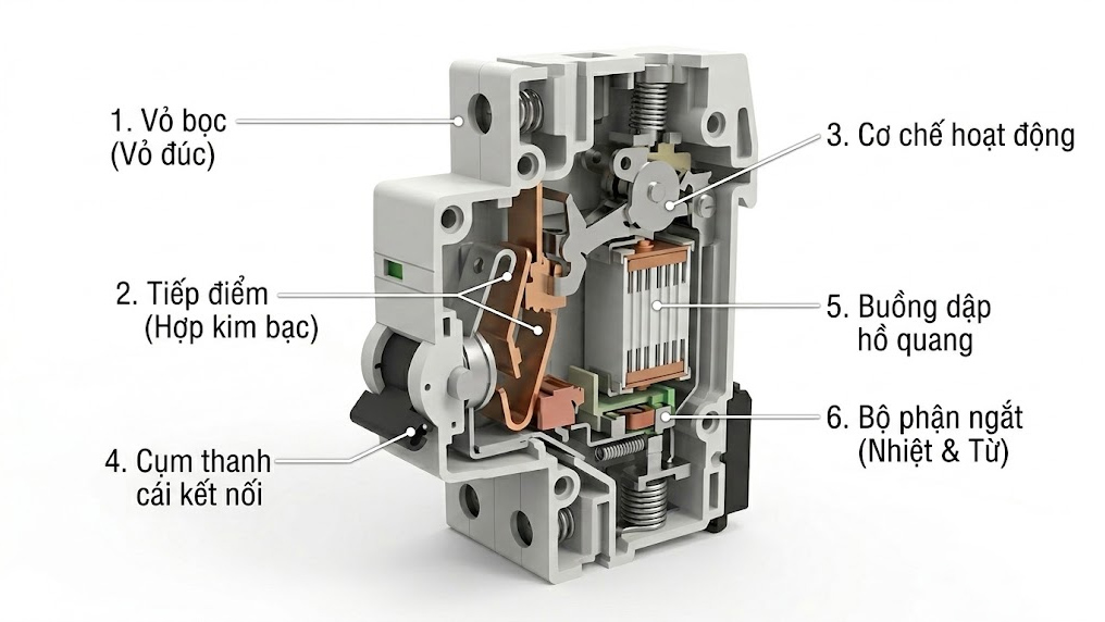 cấu tạo của aptomat