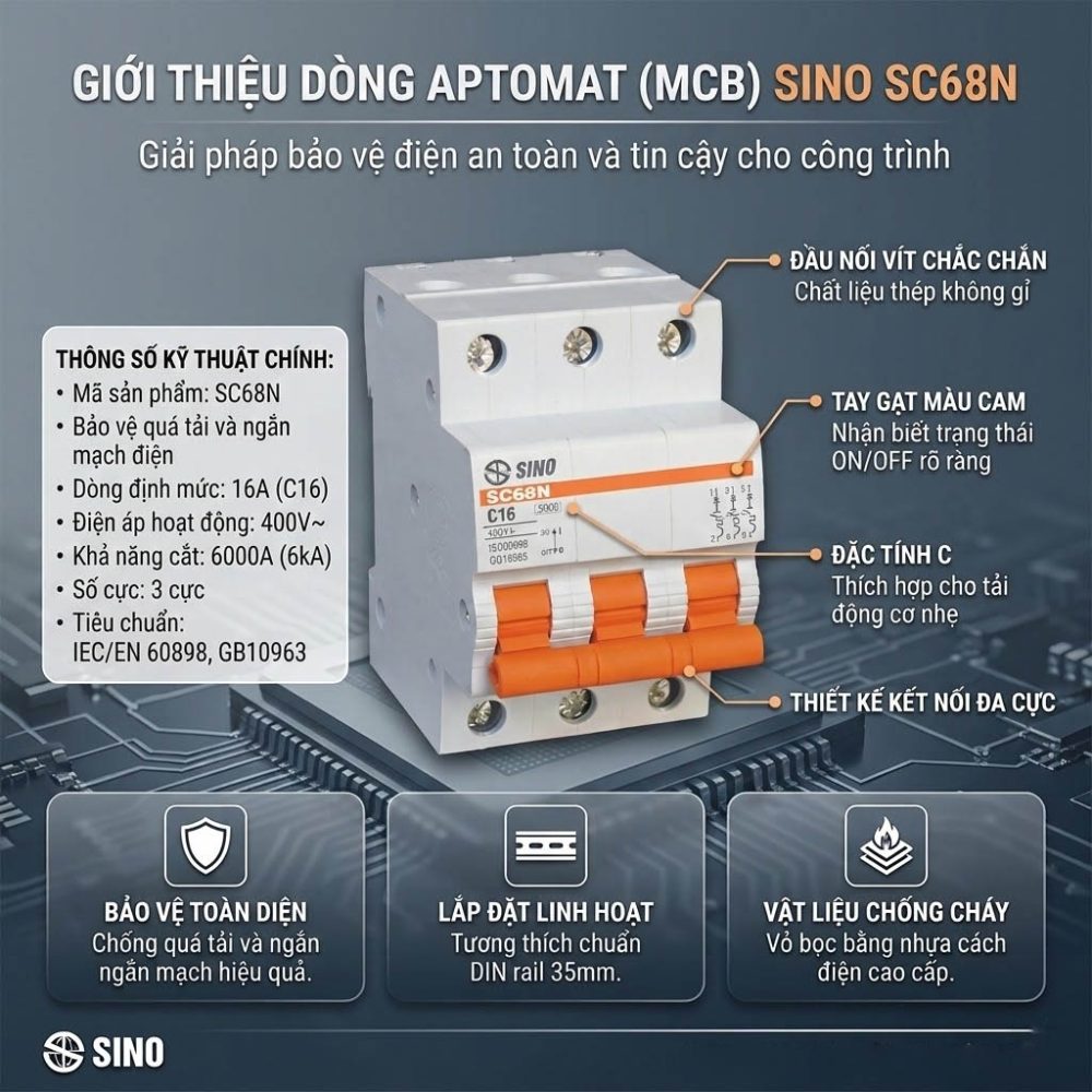 thông số aptomat sc68n