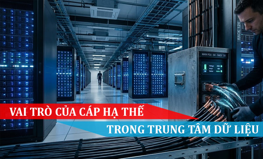 vai trò của cáp hạ thế trong trung tâm dữ liệu