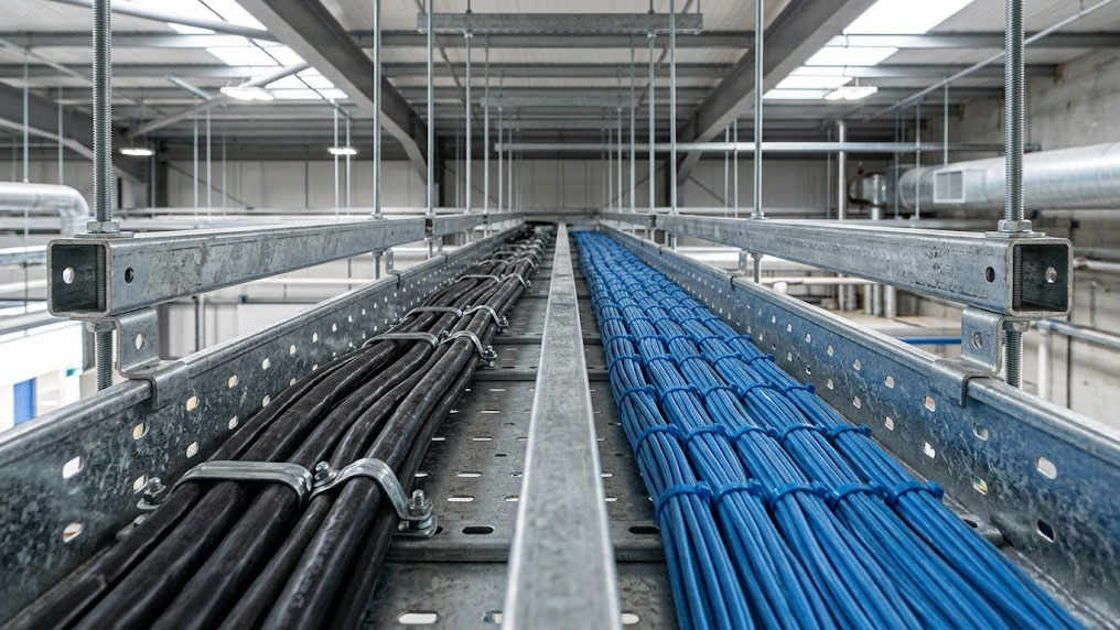 Giải pháp dùng vách ngăn kim loại trong máng cáp