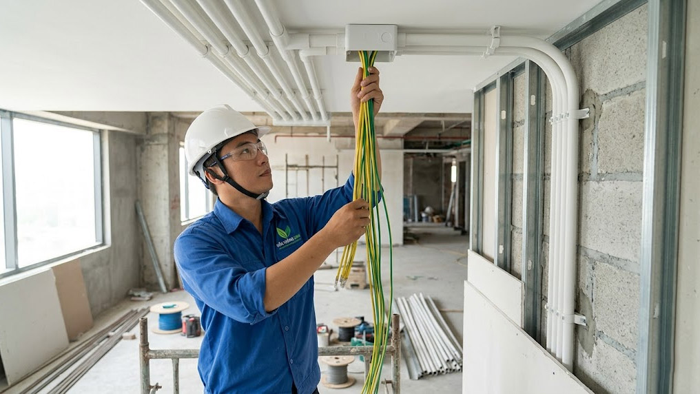 Ứng dụng thực tiễn trong thi công mạng và điện nhẹ